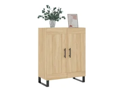 Aparador de roble Sonoma 69,5x34x90 cm madera de ingeniería