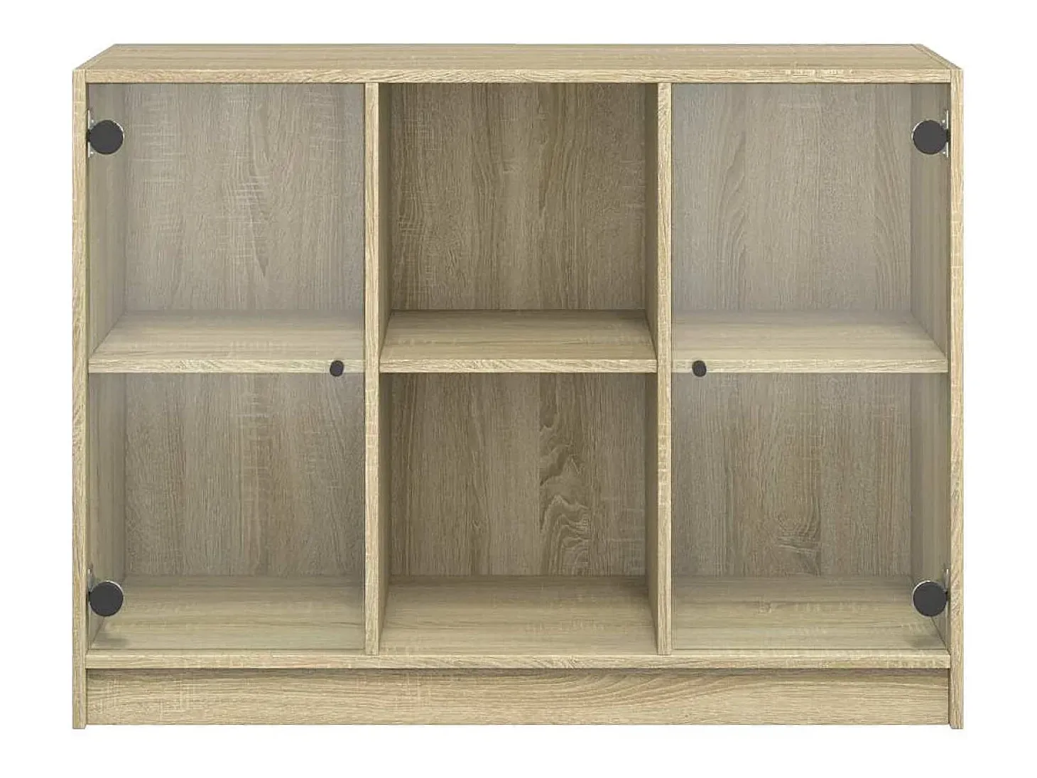 Aparador de roble Sonoma 102x37x75,5 cm madera de ingeniería