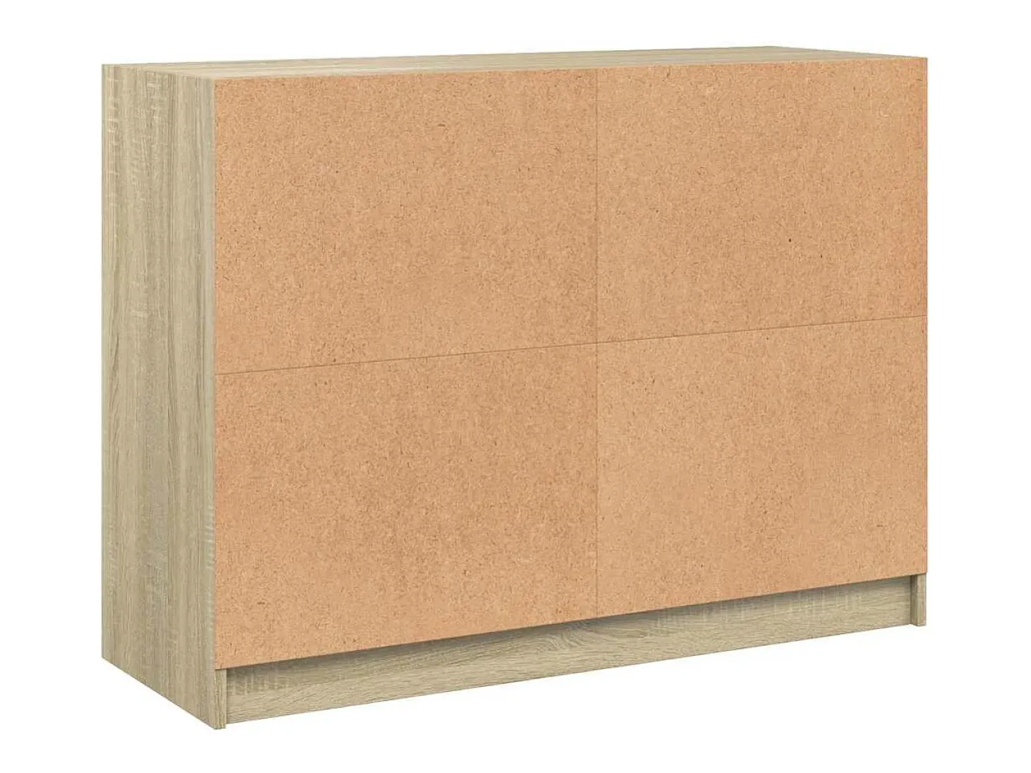 Aparador de roble Sonoma 102x37x75,5 cm madera de ingeniería