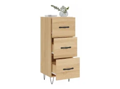 Aparador de roble Sonoma 34,5 x 34 x 90 cm Madera de ingeniería