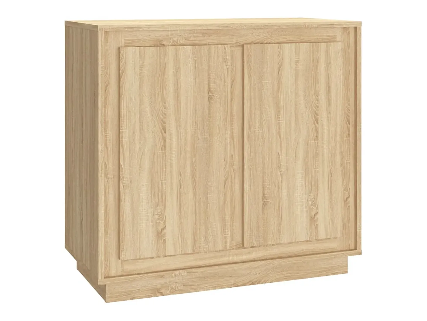 Aparador de roble Sonoma 80x34x75 cm madera de ingeniería