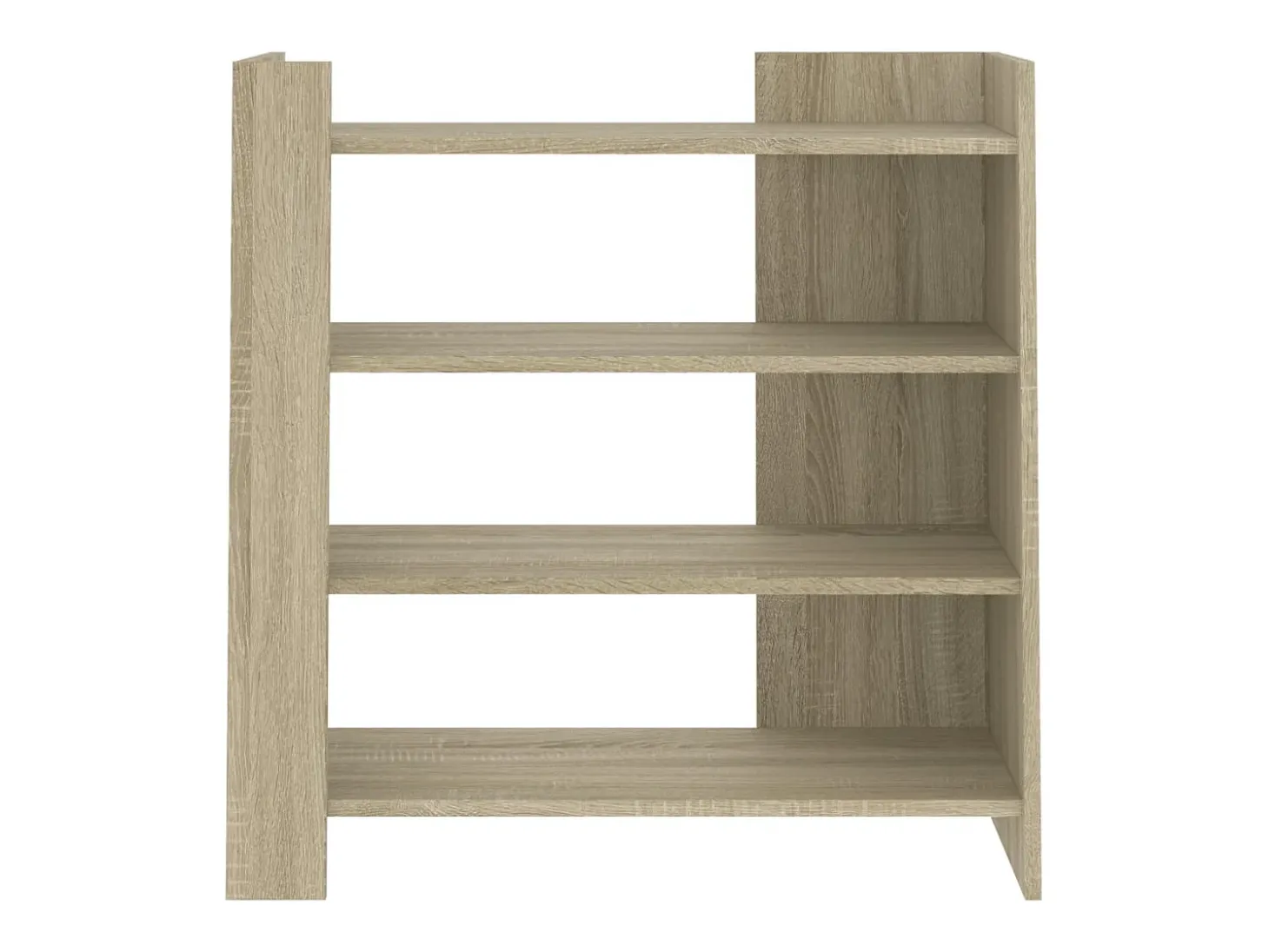 Aparador de roble Sonoma 73,5x35x75 cm madera de ingeniería