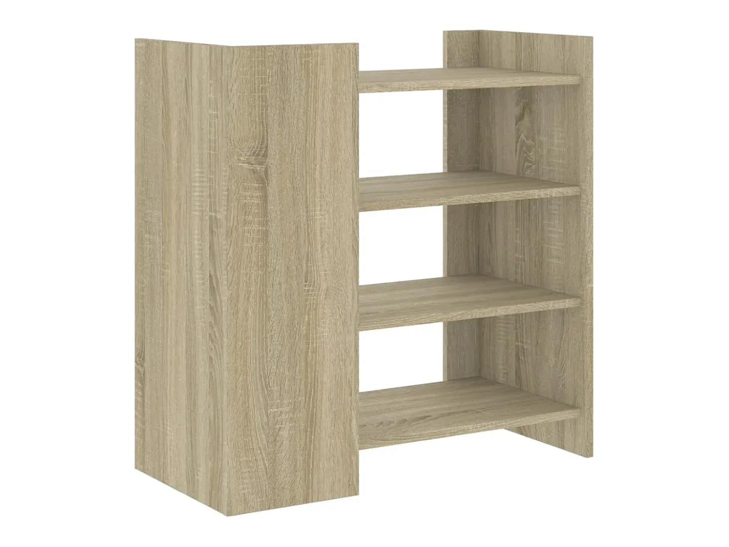 Aparador de roble Sonoma 73,5x35x75 cm madera de ingeniería