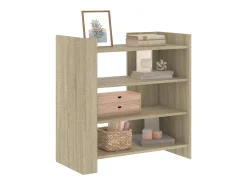 Aparador de roble Sonoma 73,5x35x75 cm madera de ingeniería