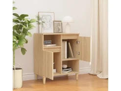 Aparador de roble Sonoma 60x35x70 cm Madera de ingeniería