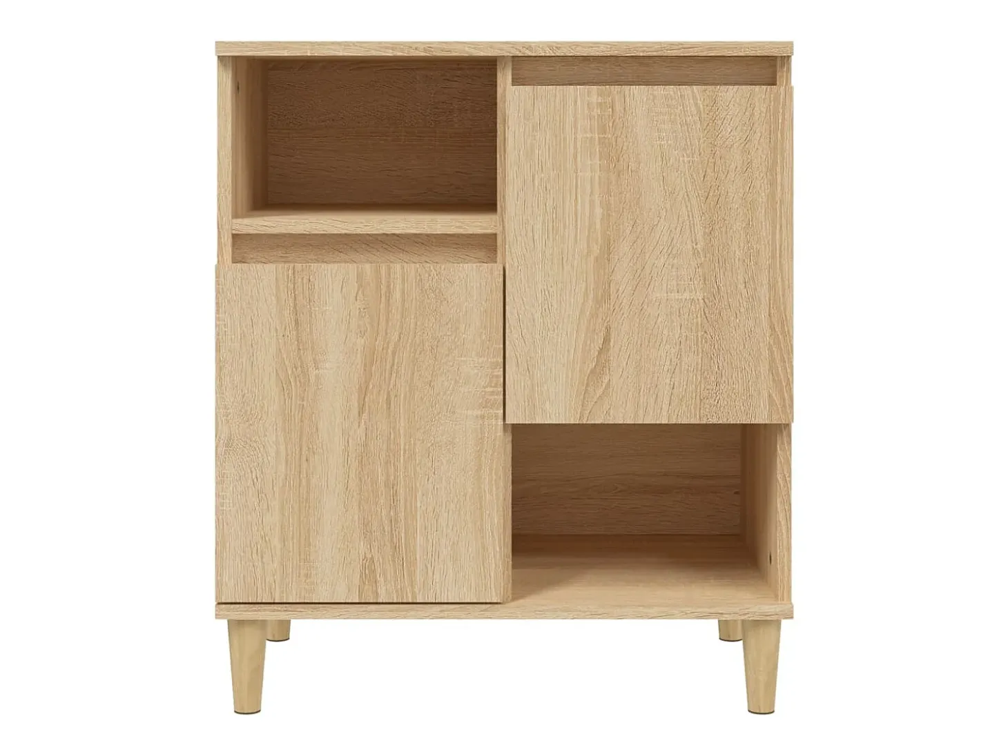 Aparador de roble Sonoma 60x35x70 cm Madera de ingeniería
