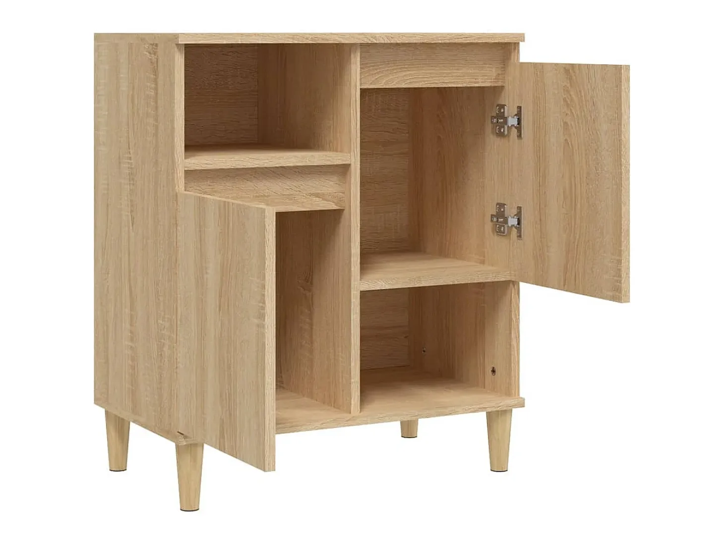 Aparador de roble Sonoma 60x35x70 cm Madera de ingeniería