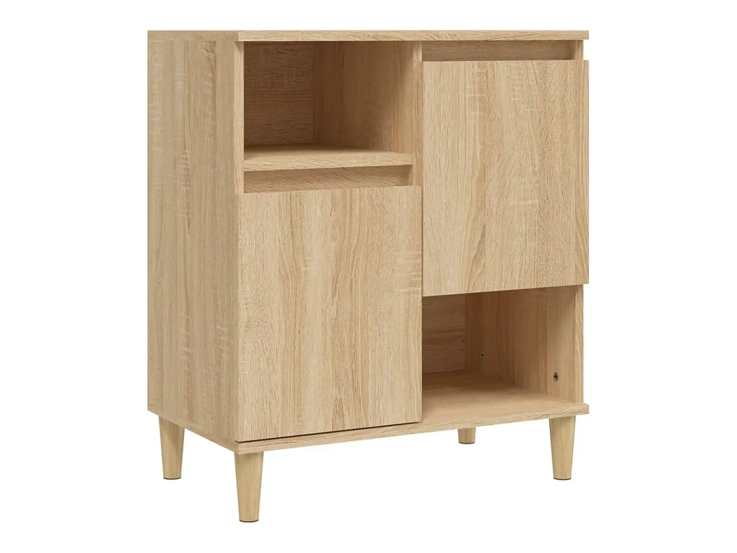Aparador de roble Sonoma 60x35x70 cm Madera de ingeniería