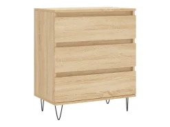 Aparador de roble Sonoma 60x35x70 cm Madera de ingeniería