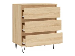 Aparador de roble Sonoma 60x35x70 cm Madera de ingeniería