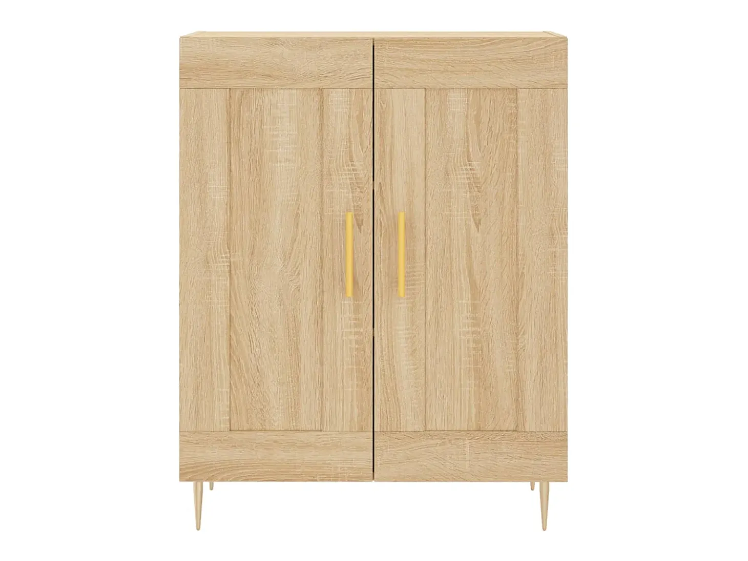 Aparador de roble Sonoma 69,5x34x90 cm madera de ingeniería