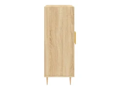 Aparador de roble Sonoma 69,5x34x90 cm madera de ingeniería