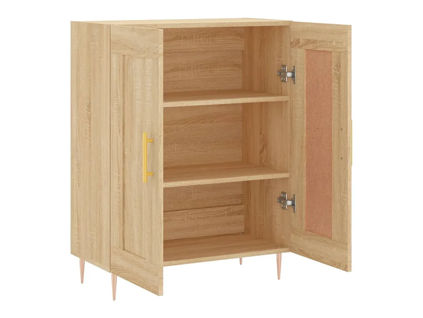 Aparador de roble Sonoma 69,5x34x90 cm madera de ingeniería
