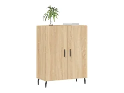 Aparador de roble Sonoma 69,5x34x90 cm madera de ingeniería