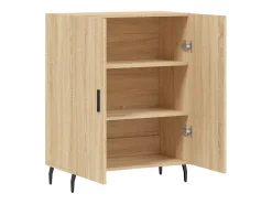 Aparador de roble Sonoma 69,5x34x90 cm madera de ingeniería