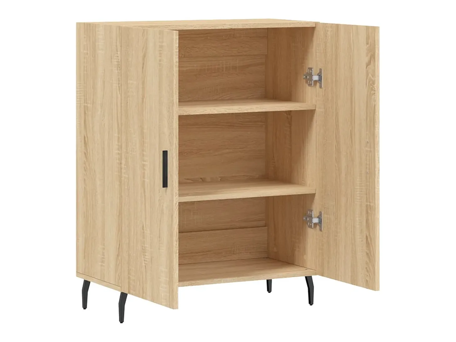 Aparador de roble Sonoma 69,5x34x90 cm madera de ingeniería
