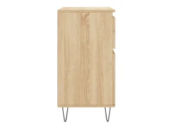Aparador de roble Sonoma 60x35x70 cm Madera de ingeniería
