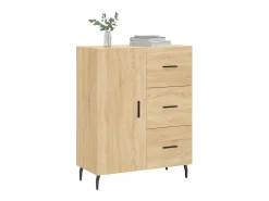 Aparador de roble Sonoma 69,5x34x90 cm madera de ingeniería