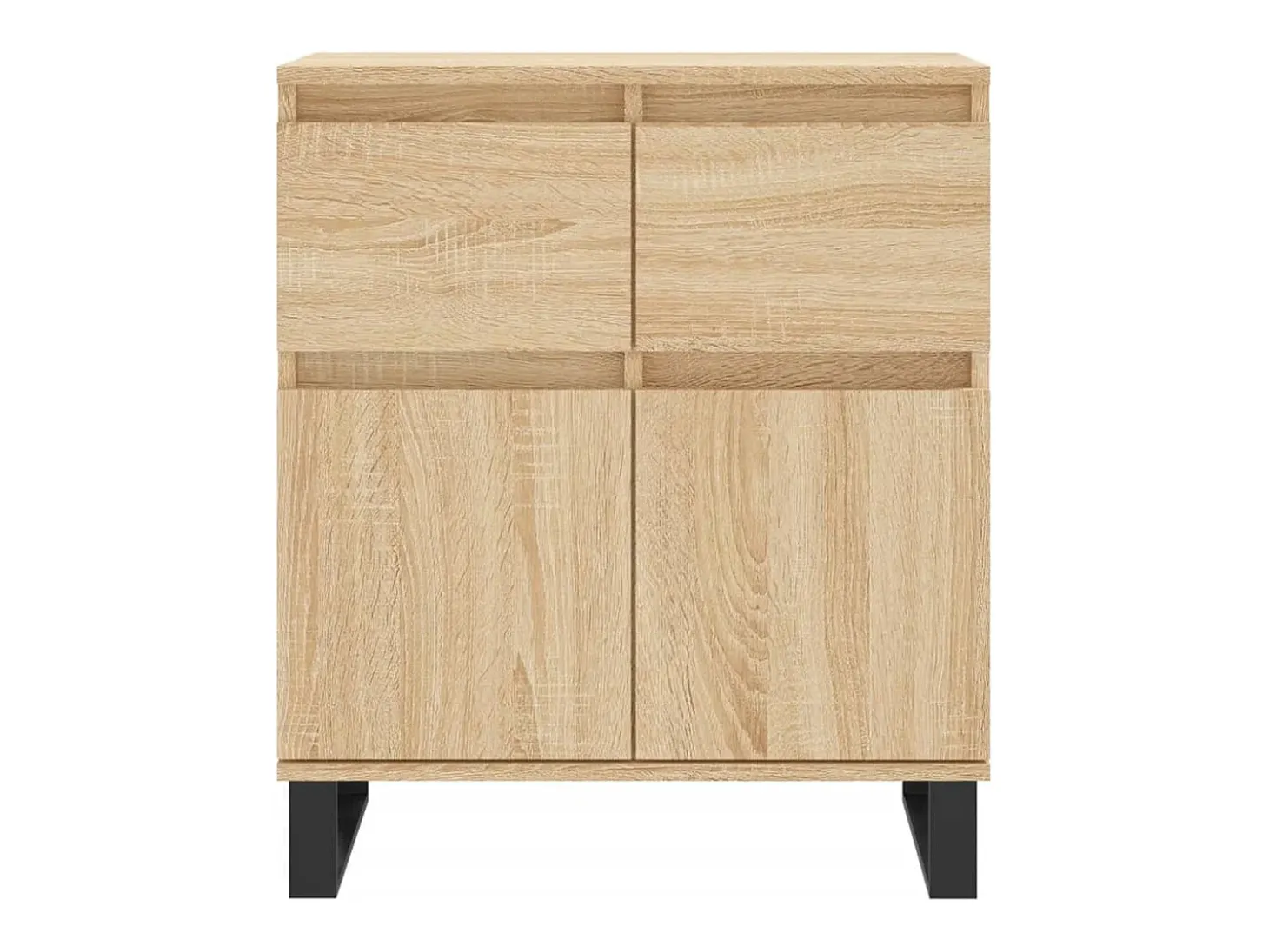 Aparador de roble Sonoma 60x35x70 cm Madera de ingeniería