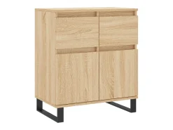 Aparador de roble Sonoma 60x35x70 cm Madera de ingeniería