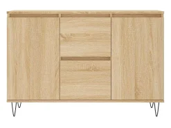 Aparador de roble Sonoma 104x35x70 cm madera de ingeniería