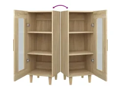Aparador de roble Sonoma 34,5 x 34 x 90 cm Madera de ingeniería