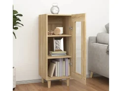 Aparador de roble Sonoma 34,5 x 34 x 90 cm Madera de ingeniería