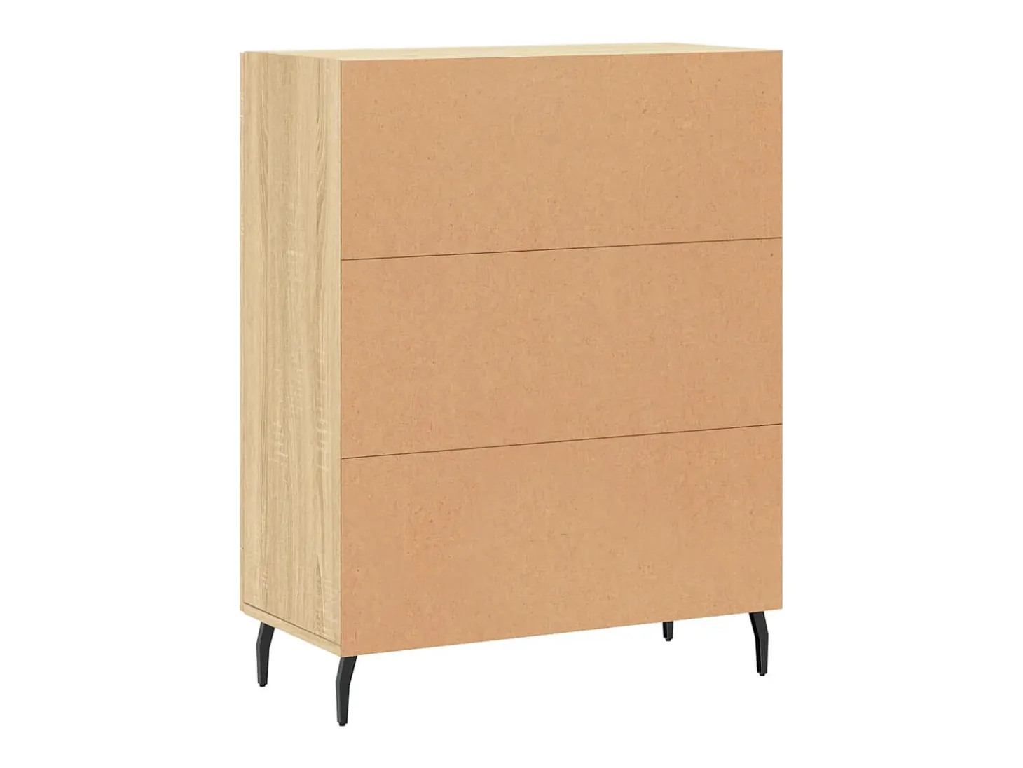 Aparador de roble Sonoma 69,5x34x90 cm madera de ingeniería