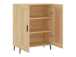 Aparador de roble Sonoma 69,5x34x90 cm madera de ingeniería