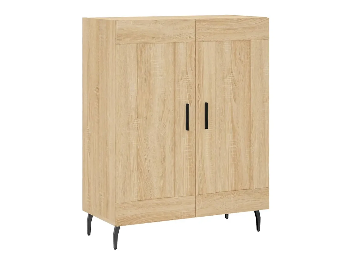 Aparador de roble Sonoma 69,5x34x90 cm madera de ingeniería