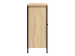Aparador de roble Sonoma 100x33x75 cm madera de ingeniería