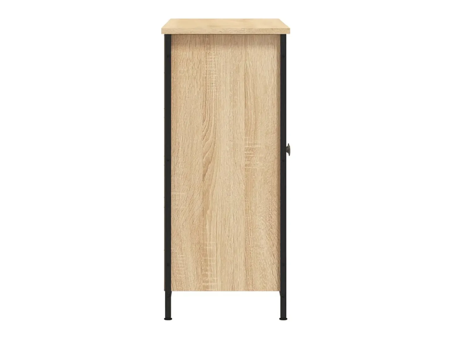 Aparador de roble Sonoma 100x33x75 cm madera de ingeniería