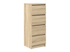 Aparador de roble Sonoma 37,5x35x99 cm madera de ingeniería