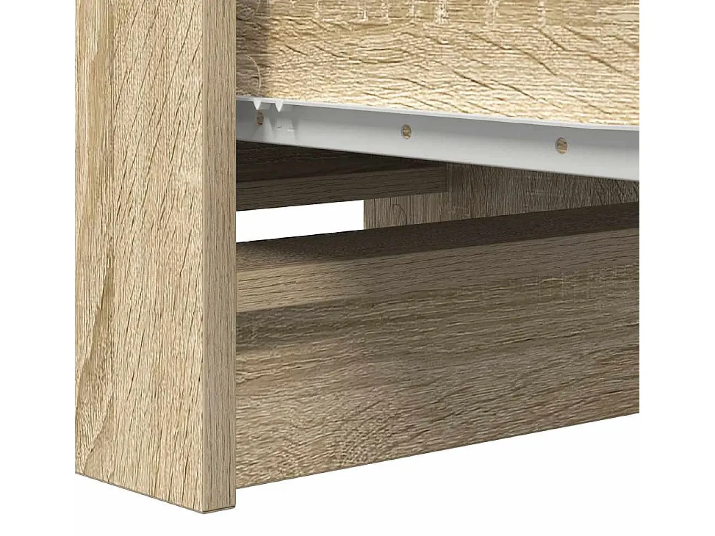 Aparador de roble Sonoma 37,5x35x99 cm madera de ingeniería