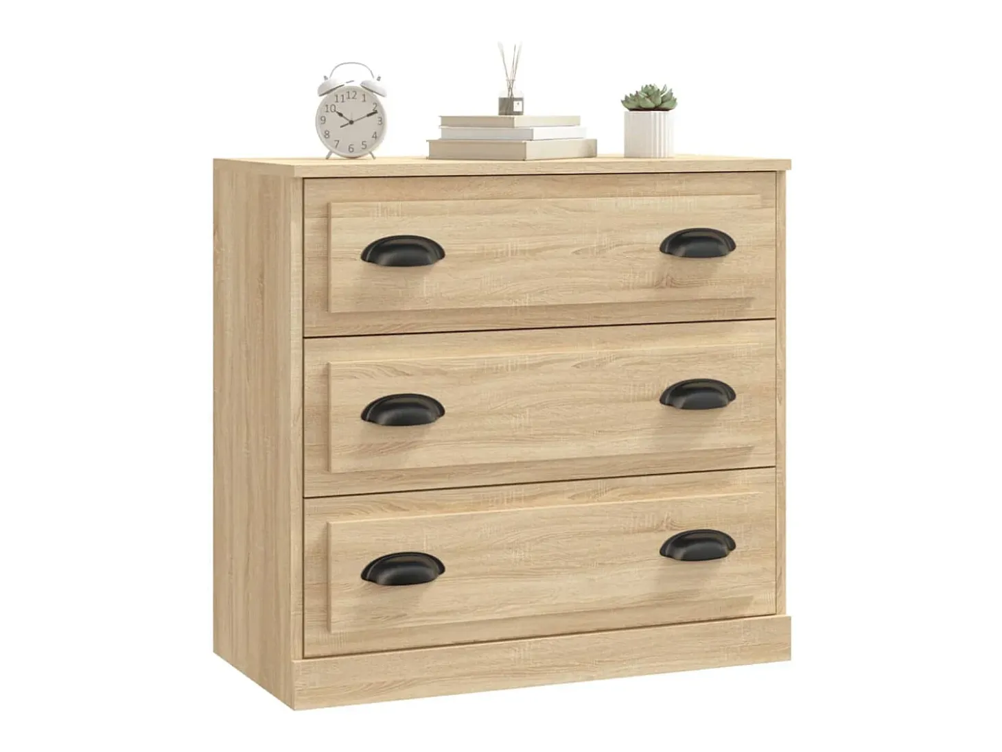 Aparador de roble Sonoma 70x35,5x67,5 cm madera de ingeniería
