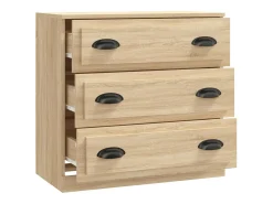 Aparador de roble Sonoma 70x35,5x67,5 cm madera de ingeniería