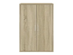 Aparador de roble Sonoma 60x31x84 cm madera de ingeniería
