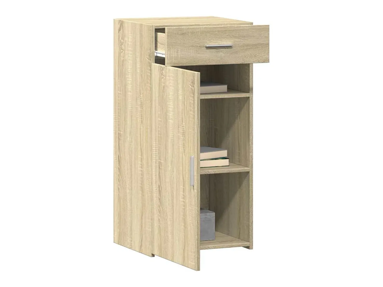 Aparador de roble Sonoma 45x42,5x93 cm madera de ingeniería
