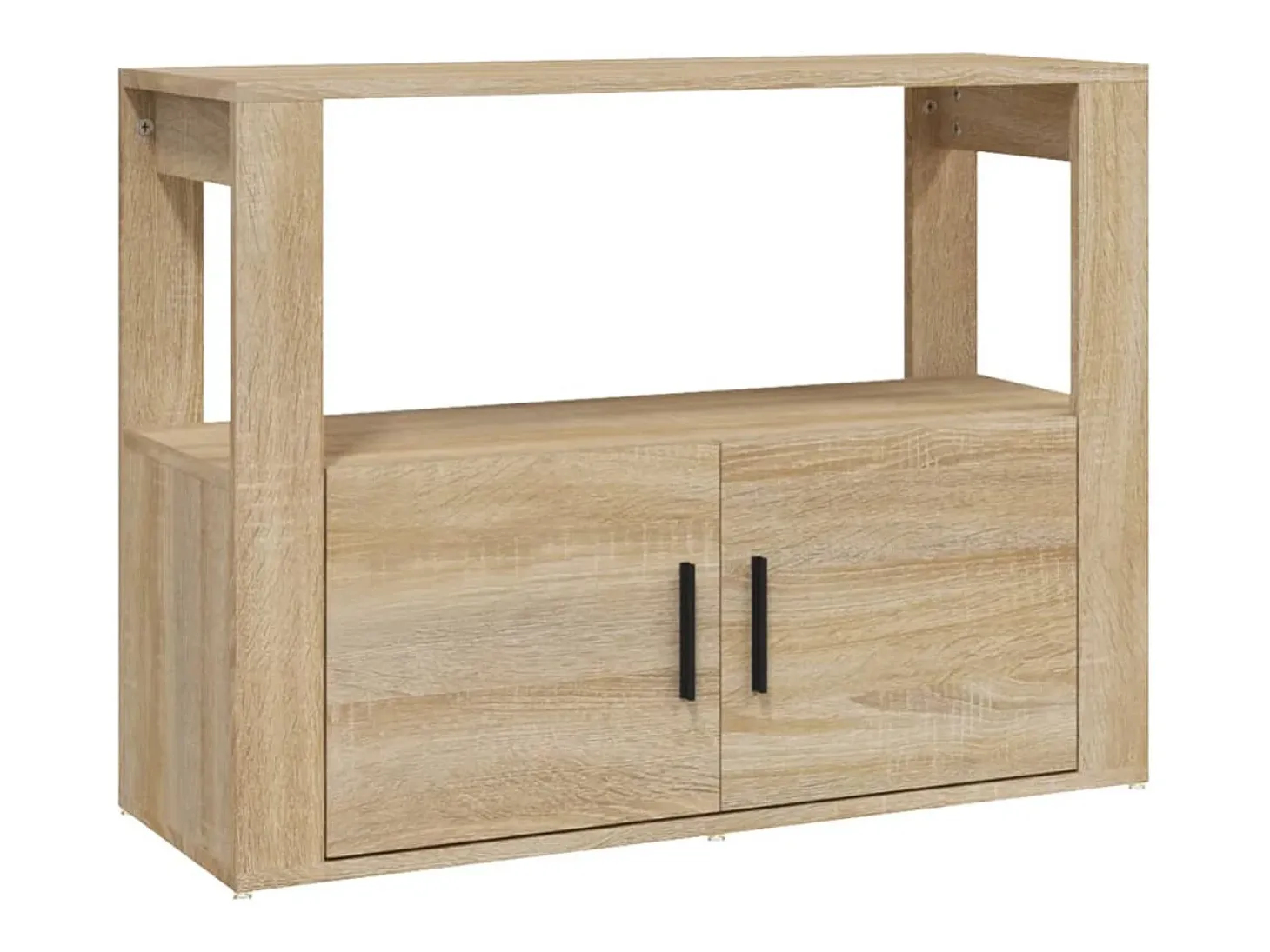 Aparador de roble Sonoma 80x30x60 cm Madera de ingeniería