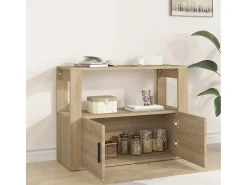 Aparador de roble Sonoma 80x30x60 cm Madera de ingeniería