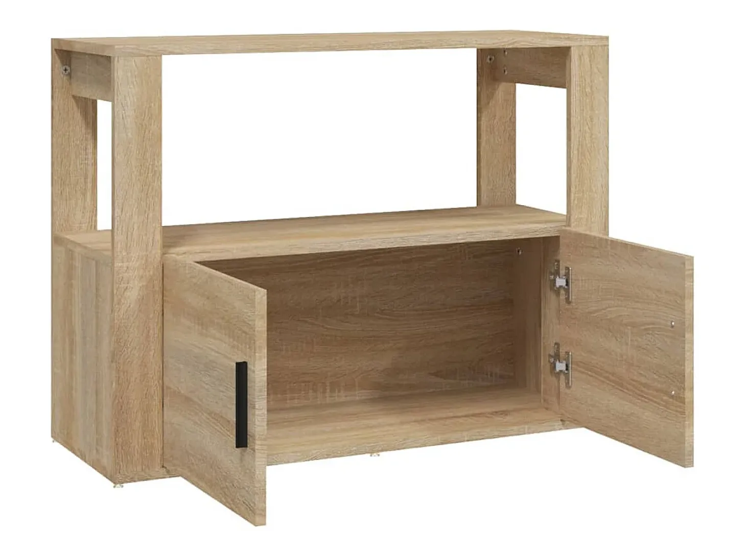 Aparador de roble Sonoma 80x30x60 cm Madera de ingeniería