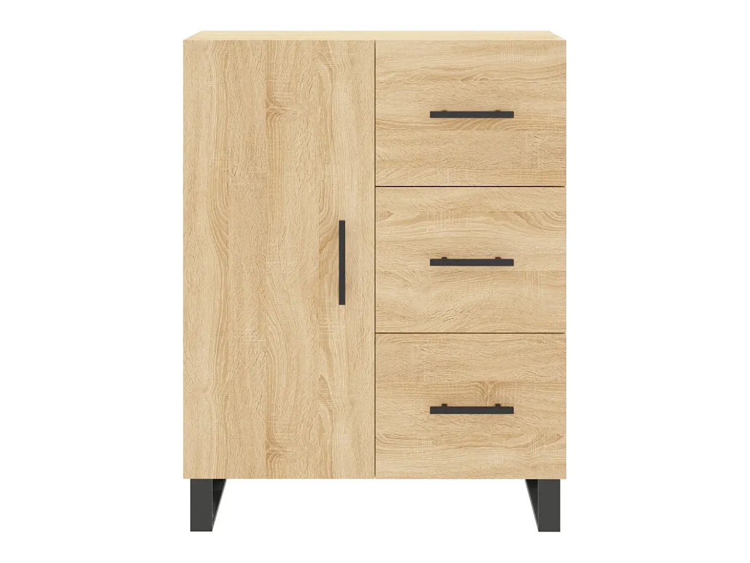 Aparador de roble Sonoma 69,5x34x90 cm madera de ingeniería