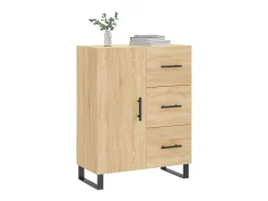Aparador de roble Sonoma 69,5x34x90 cm madera de ingeniería