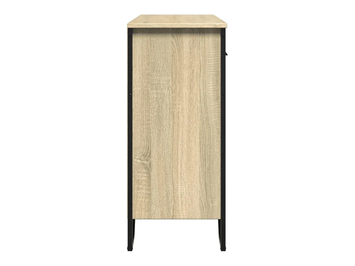 Aparador de roble Sonoma 97x32,5x74,5 cm madera de ingeniería