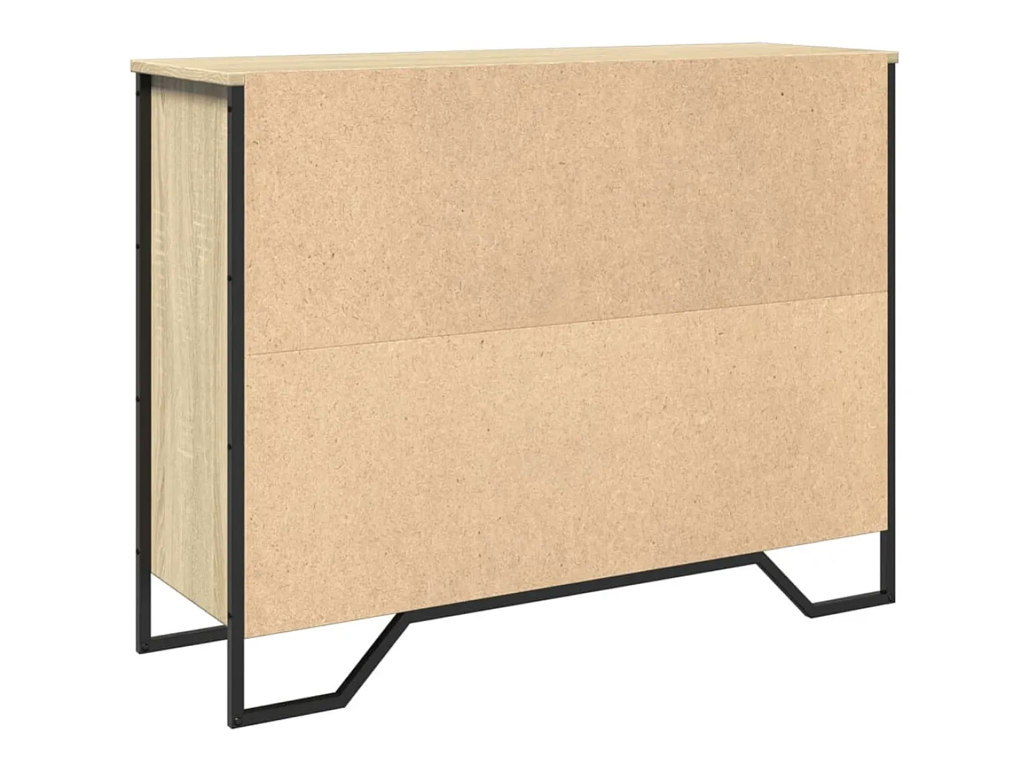 Aparador de roble Sonoma 97x32,5x74,5 cm madera de ingeniería