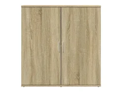 Aparador de roble Sonoma 79x38x80 cm madera de ingeniería