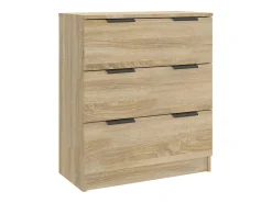 Aparador de roble Sonoma 60x30x70 cm Madera de ingeniería