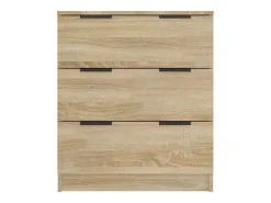 Aparador de roble Sonoma 60x30x70 cm Madera de ingeniería