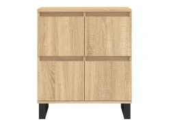 Aparador de roble Sonoma 60x35x70 cm Madera de ingeniería