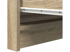 Aparador de roble Sonoma 80x35x99 cm madera de ingeniería